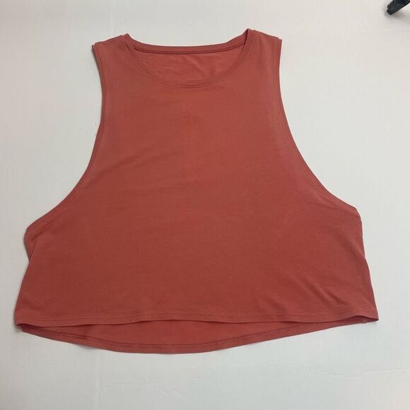 Lululemon Cut Back Crop Tank Rustic Coral size 4 - Picture 12 of 13